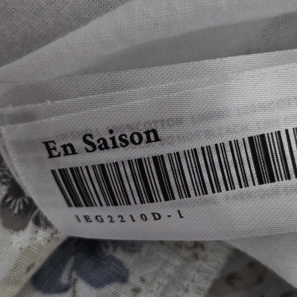 EN SAISON White Eliza Floral Print Tiered Midi-Dress size Medium - Picture 14 of 16